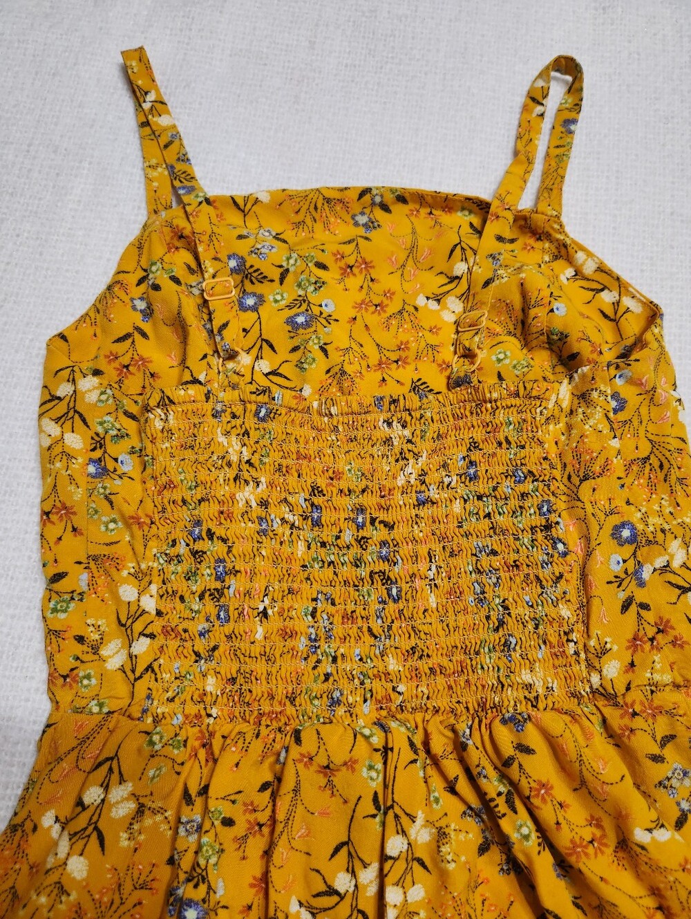 Yellow Floral Wide-Leg Jumpsuit - Picture 3 of 7